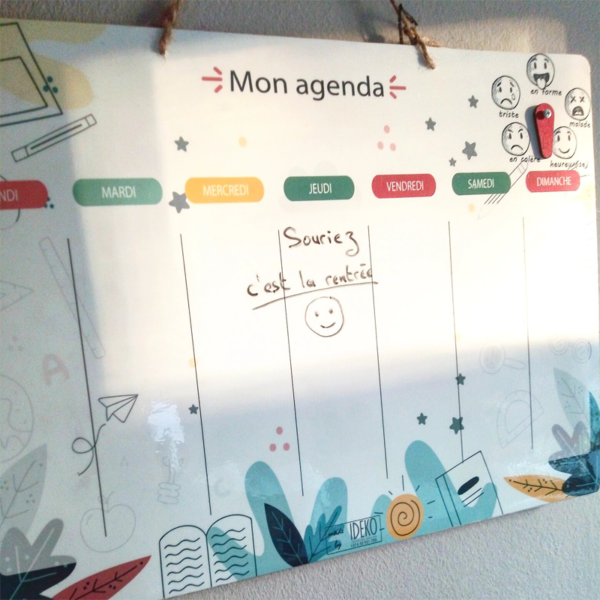 Mon calendrier IDEKO, jeu éducatif en bois pour apprendre en arabe l'heure,  les jours, les mois, les saisons, la météo